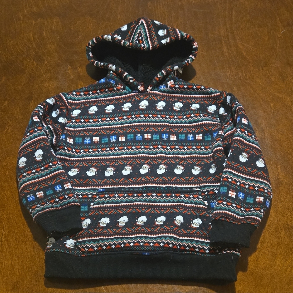 Cozy Black and Red Kids Hoodie